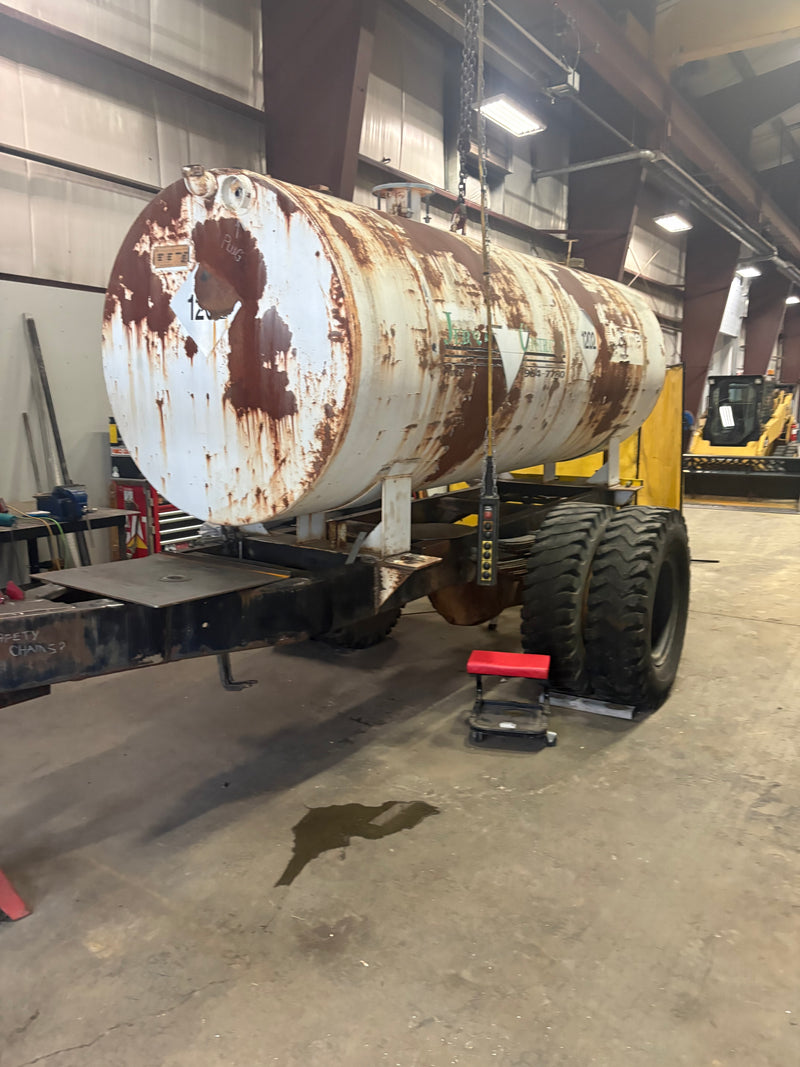 Fuel Tank Sandblasting Restoration - Before