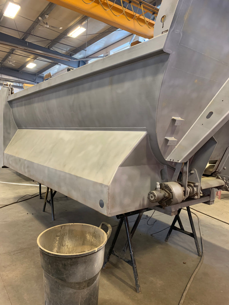 Industrial Spreader Sandblasting & Coating Restoration - Before