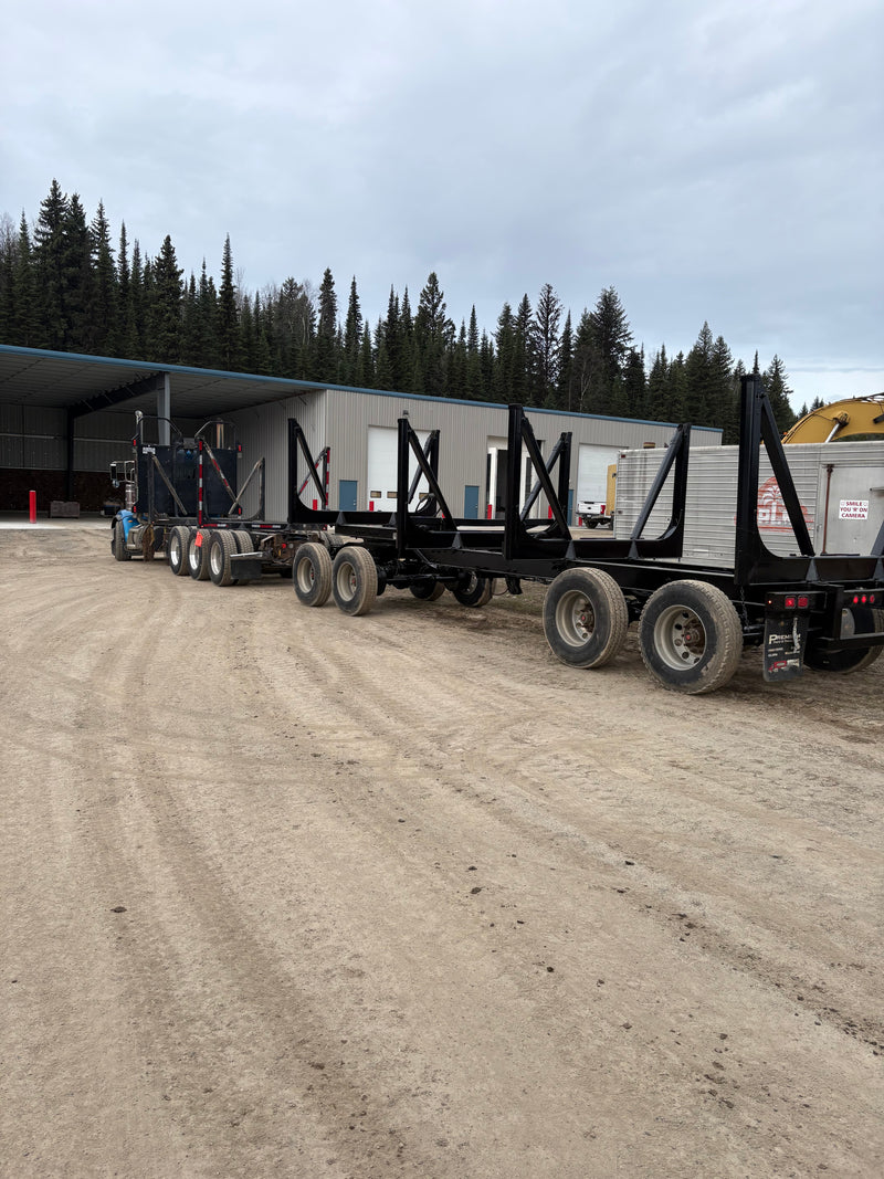 Logging Trailer Sandblasting  Restoration - After