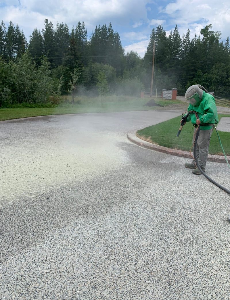 Exposed Aggregate Restoration - Before
