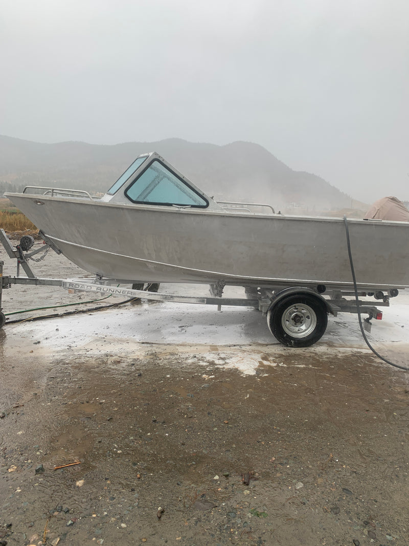 Aluminum Boats Soda Blasting - After