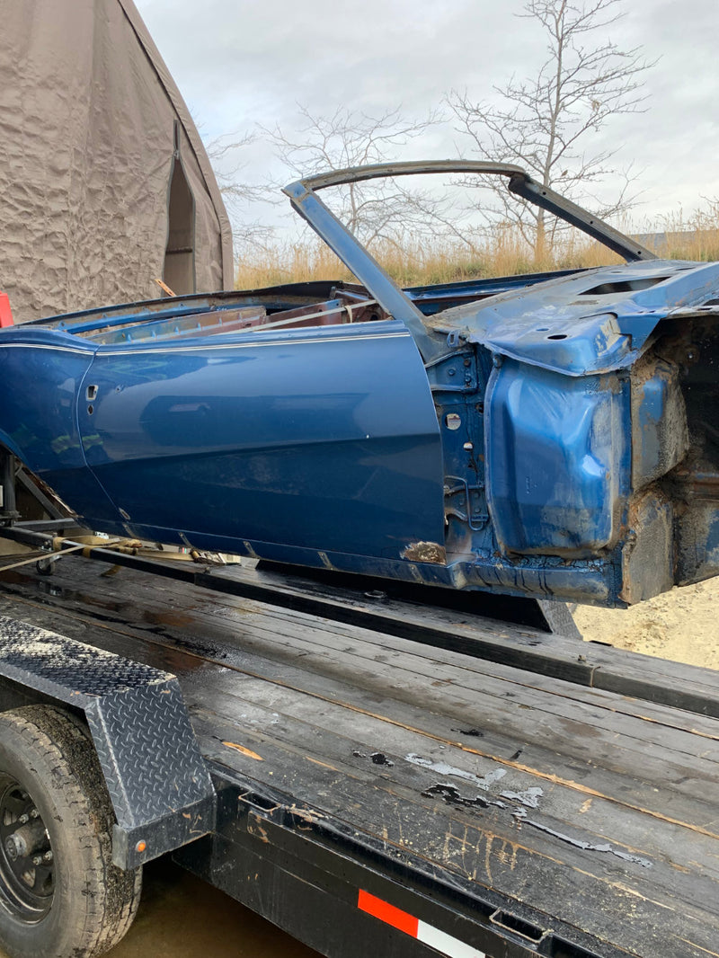 Auto Restoration Soda Blasting - Before