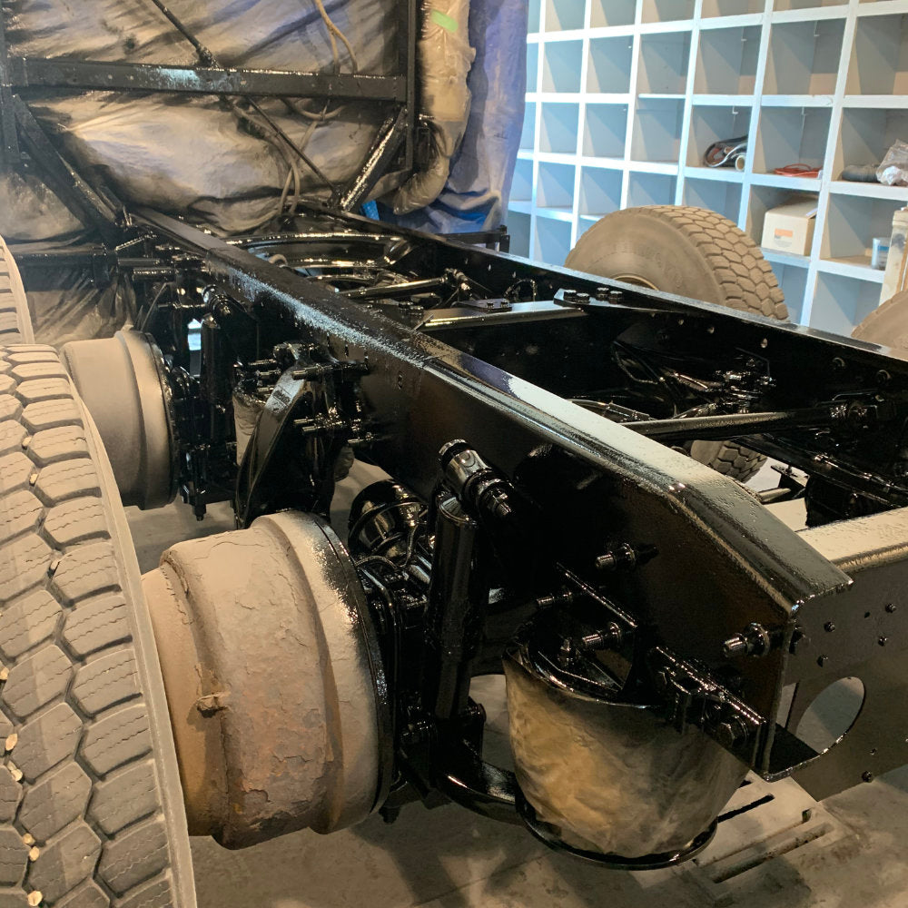 Vehicle frame/trailer blasting and painting