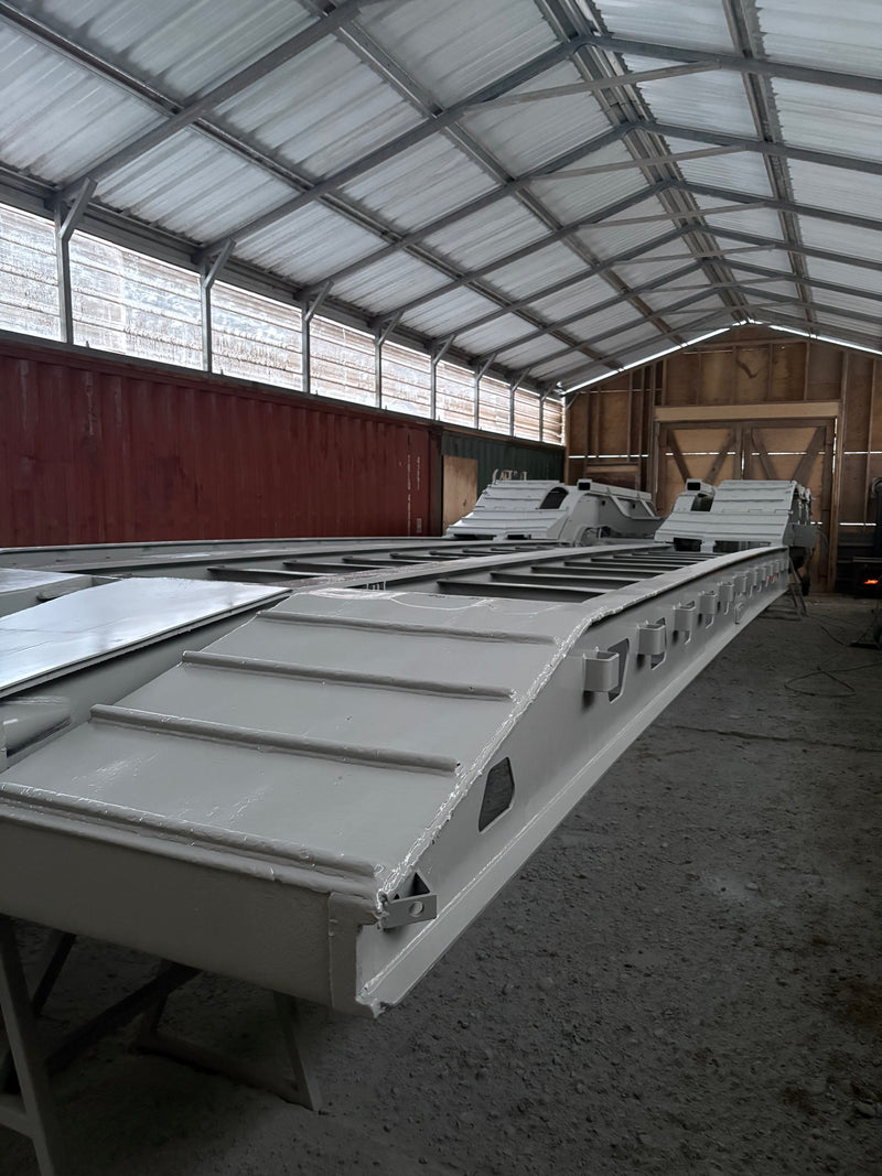 Lowboy Trailer Blasting Restoration - Before