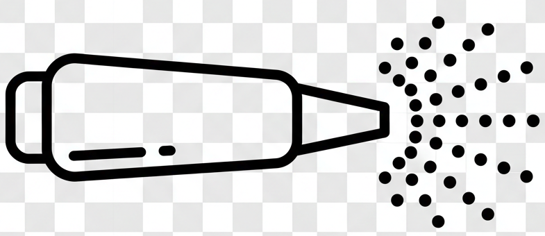 Sandblasting nozzle icon